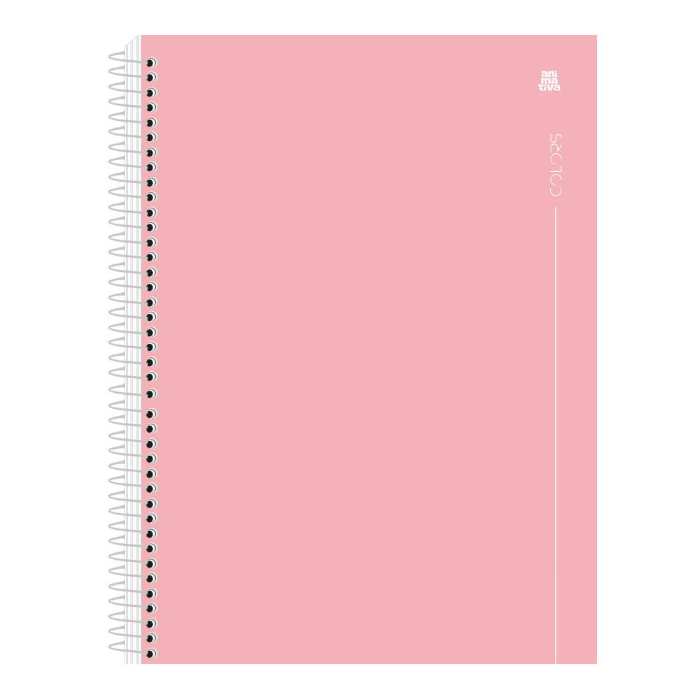 Caderno Espiral Universitário Grande Capa Dura 80 Folhas Colors - Rosa Caderno Espiral Universitário Grande Capa Dura 80 Folhas Colors - Rosa