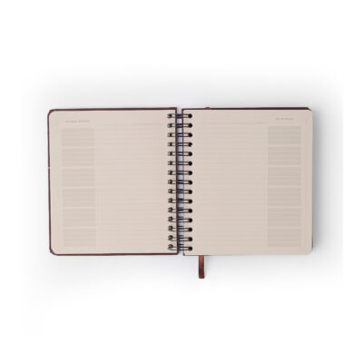 Planner Permanente Espiral Diário – Relicário Secreto Off White