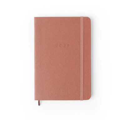Agenda Planner Costurada Semanal 2027 - Caramelo