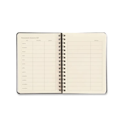 Agenda Planner Espiral Diária 2027 – Relicário Realeza – Marinho