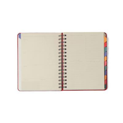 Planner Permanente Espiral Semanal – Relicário Secreto Coral