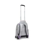 Mochila Kipling Com Rodinhas New Zea - Silver Glow Metálica