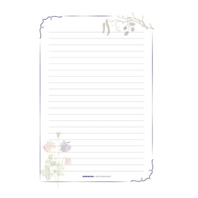 Caderno Brochura Costurado Sem Mola Colegial Médio Capa Dura 80 Folhas – Flor De Figo