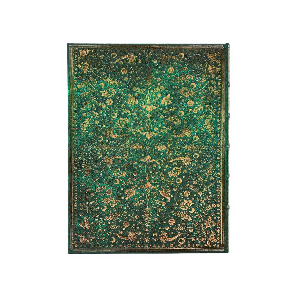 Caderno Colegial Capa Dura 144 Páginas Com Pauta Ultra - Emerald Flower Caderno Colegial Capa Dura 144 Páginas Com Pauta Ultra - Emerald Flower