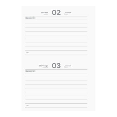 Agenda Espiral Diária Garra Office 2027 – Tiffany