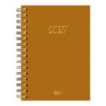 Agenda Espiral Diária Garra Office 2027 - Caramelo