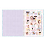 Caderno Brochura Costurado Sem Mola Universitário Grande Capa Dura 40 Folhas Quadriculado 1x1cm Joli
