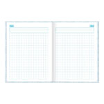 Caderno Brochura Costurado Sem Mola Universitário Grande Capa Dura 40 Folhas Quadriculado 1x1cm Joli