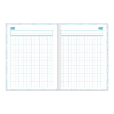 Caderno Brochura Costurado Sem Mola Universitário Grande Capa Dura 40 Folhas Quadriculado 1x1cm Joli