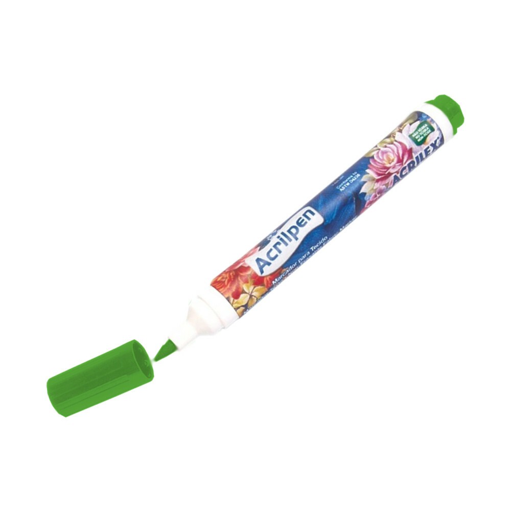 Caneta Tecido Acrilpen - Verde Musgo Caneta Tecido Acrilpen - Verde Musgo