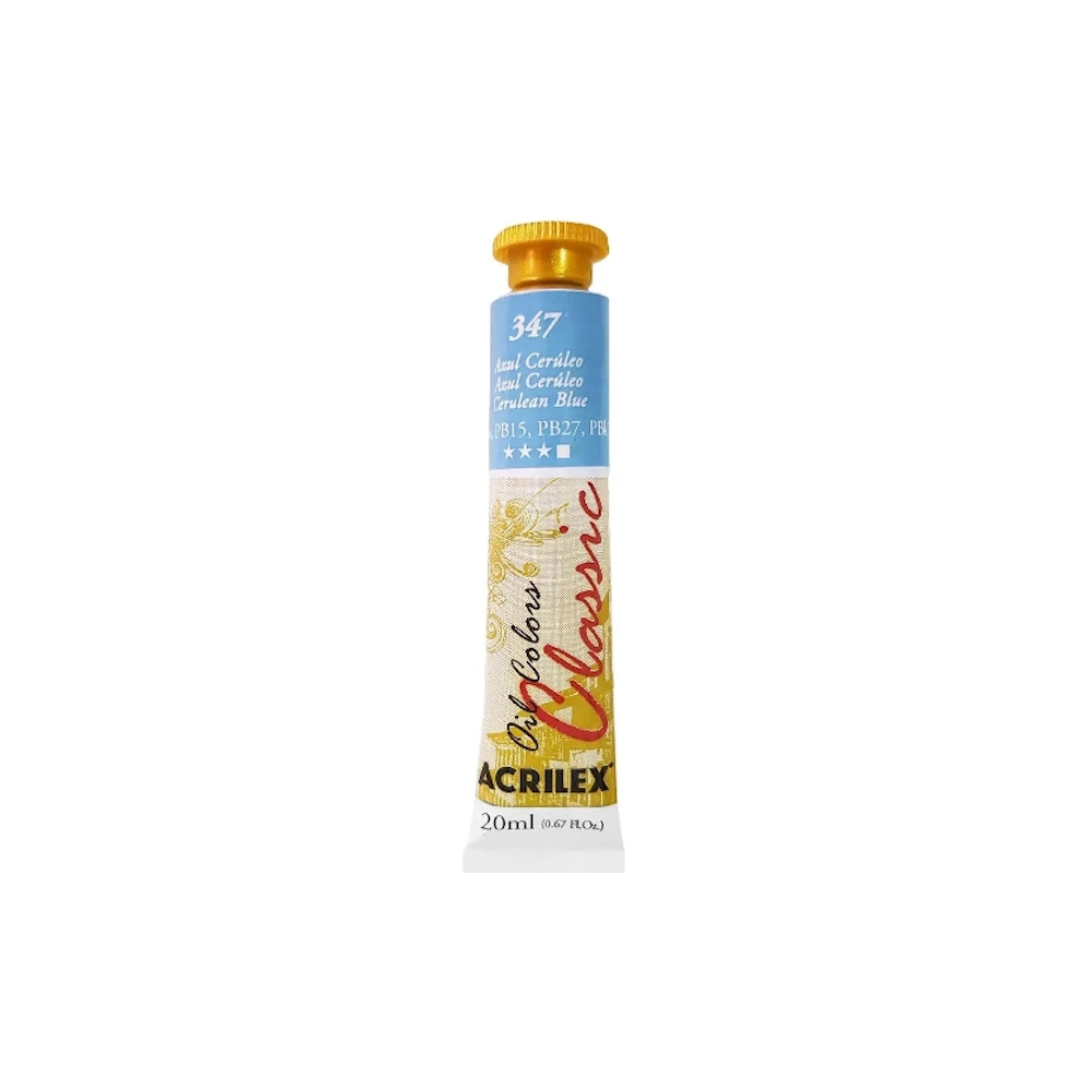 Tinta Óleo 20ml - Azul Cerúleo Tinta Óleo 20ml - Azul Cerúleo