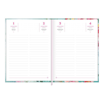 Agenda Costurada M4 Feminine 2027 – Estampas Sortidas