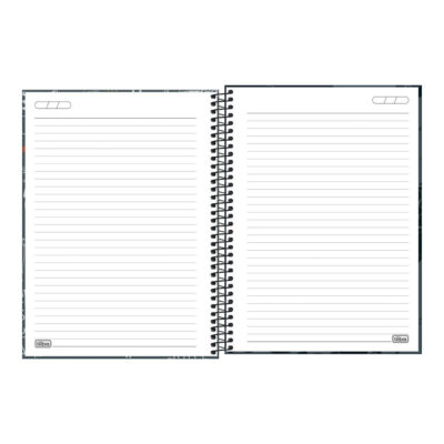 Caderno Espiral Universitário Grande Capa Dura 80 Folhas Pepper – Estampas Sortidas