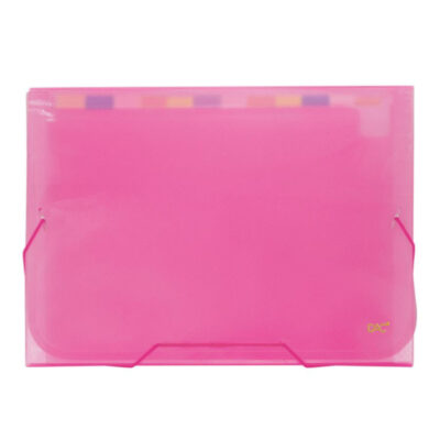 Pasta Sanfonada A4 Com 12 DivisÓrias Rosa 325x230mm - Rosa Pasta Sanfonada A4 Com 12 DivisÓrias Rosa 325x230mm - Rosa