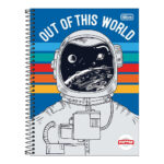 Caderno Espiral Universitário Grande Capa Dura 160 Folhas 10 Matérias Pepper - Estampas Sortidas