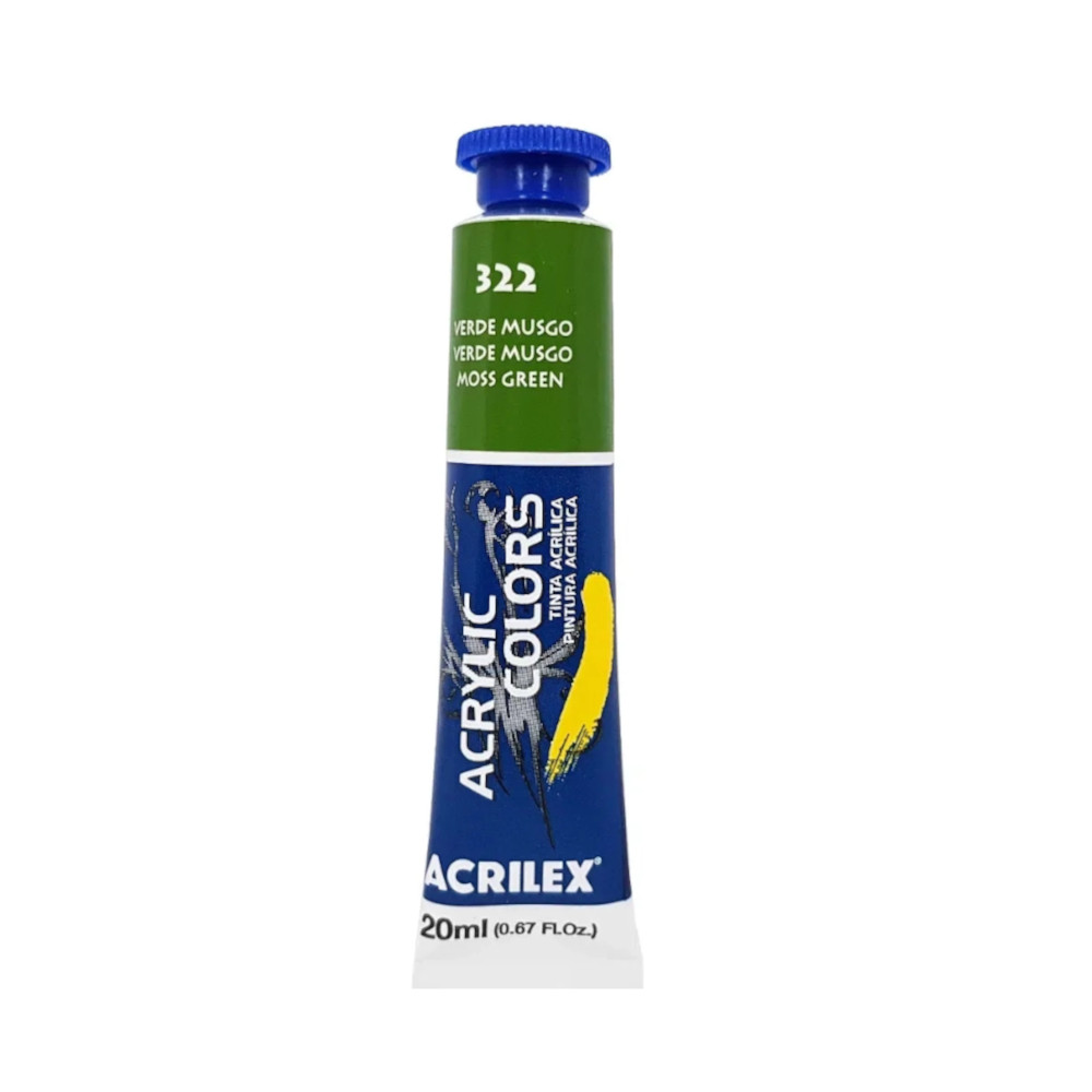 Tinta AcrÍlica Tela 20ml - Verde Musgo Tinta AcrÍlica Tela 20ml - Verde Musgo