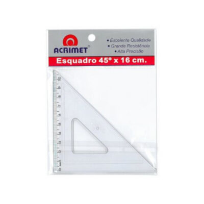 Esquadro 45 Graus 16cm Esquadro 45 Graus 16cm