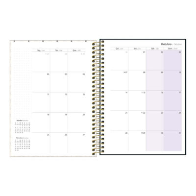 Planner Espiral M7 West Village 2027 – Estampas Sortidas