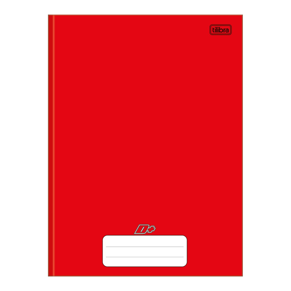 Caderno Brochura Costurado Sem Mola Universitário Grande Capa Dura 48 Folhas D+ : Vermelho Caderno Brochura Costurado Sem Mola Universitário Grande Capa Dura 48 Folhas D+ : Vermelho