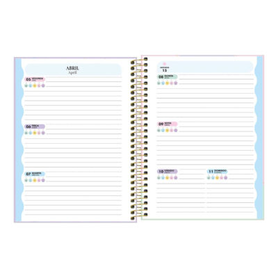 Planner Espiral Happy 2027 – Estampas Sortidas