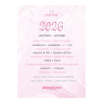 Agenda Costurada Rosa 2026 - Rosé Claro
