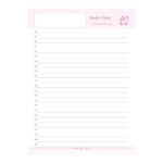Agenda Costurada Rosa 2026 - Rosé Claro