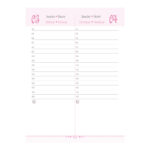 Agenda Costurada Rosa 2026 - Rosé Claro