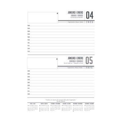 Agenda Costurada Executiva Case 2027 – Cores Sortidas