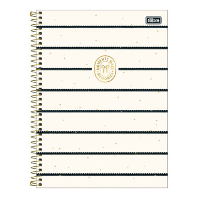Caderno Espiral Universitário Grande Capa Dura 320 Folhas 20 Matérias West Village - Estampas Sortid