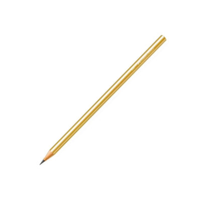 Lápis Preto Ecolápis Glam - Cromado Dourado Lápis Preto Ecolápis Glam - Cromado Dourado