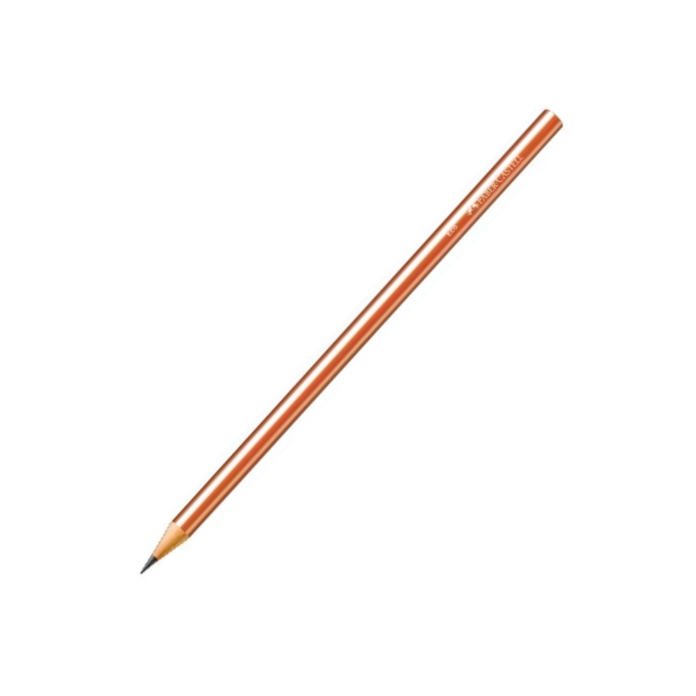 Lápis Preto Ecolápis Glam - Cromado Laranja Lápis Preto Ecolápis Glam - Cromado Laranja
