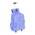 Mochila Com Rodinhas Externo Rolling Crinkle - Lavanda Mochila Com Rodinhas Externo Rolling Crinkle - Lavanda