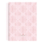 Caderno Espiral Universitário Grande Capa Dura 80 Folhas Rosa Rosé - Estampas Sortidas Caderno Espiral Universitário Grande Capa Dura 80 Folhas Rosa Rosé - Estampas Sortidas
