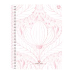 Caderno Espiral Universitário Grande Capa Dura 80 Folhas Rosa Rosé - Estampas Sortidas Caderno Espiral Universitário Grande Capa Dura 80 Folhas Rosa Rosé - Estampas Sortidas
