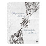 Caderno Espiral Universitário Grande Capa Dura 80 Folhas Música - Estampas Sortidas Caderno Espiral Universitário Grande Capa Dura 80 Folhas Música - Estampas Sortidas