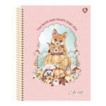Caderno Espiral Universitário Grande Capa Dura 80 Folhas So Cute - Estampas Sortidas Caderno Espiral Universitário Grande Capa Dura 80 Folhas So Cute - Estampas Sortidas