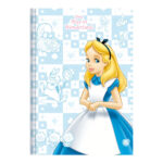Caderno Brochura Costurado Sem Mola Universitário Grande Capa Dura 80 Folhas Alice In Wonderland- es