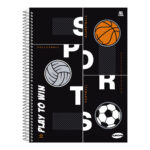 Caderno 1/4 Pequeno Espiral Capa Dura 96 Folhas Kbom - Estampas Sortidas