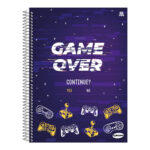 Caderno 1/4 Pequeno Espiral Capa Dura 96 Folhas Kbom - Estampas Sortidas