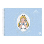 Caderno De Desenho E Cartografia Espiral 60 Folhas Alice In Wonderland - Estampas Sortidas Caderno De Desenho E Cartografia Espiral 60 Folhas Alice In Wonderland - Estampas Sortidas