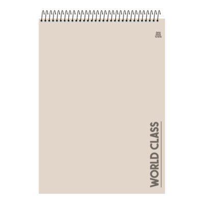 Caderno Espiral Universitário Vertical Com 80 Folhas World Class – Cores Sortidas