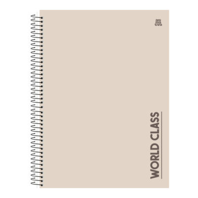 Caderno Espiral Universitário Grande Capa Dura 160 Folhas 10 Matérias World Class - Cores Sortidas