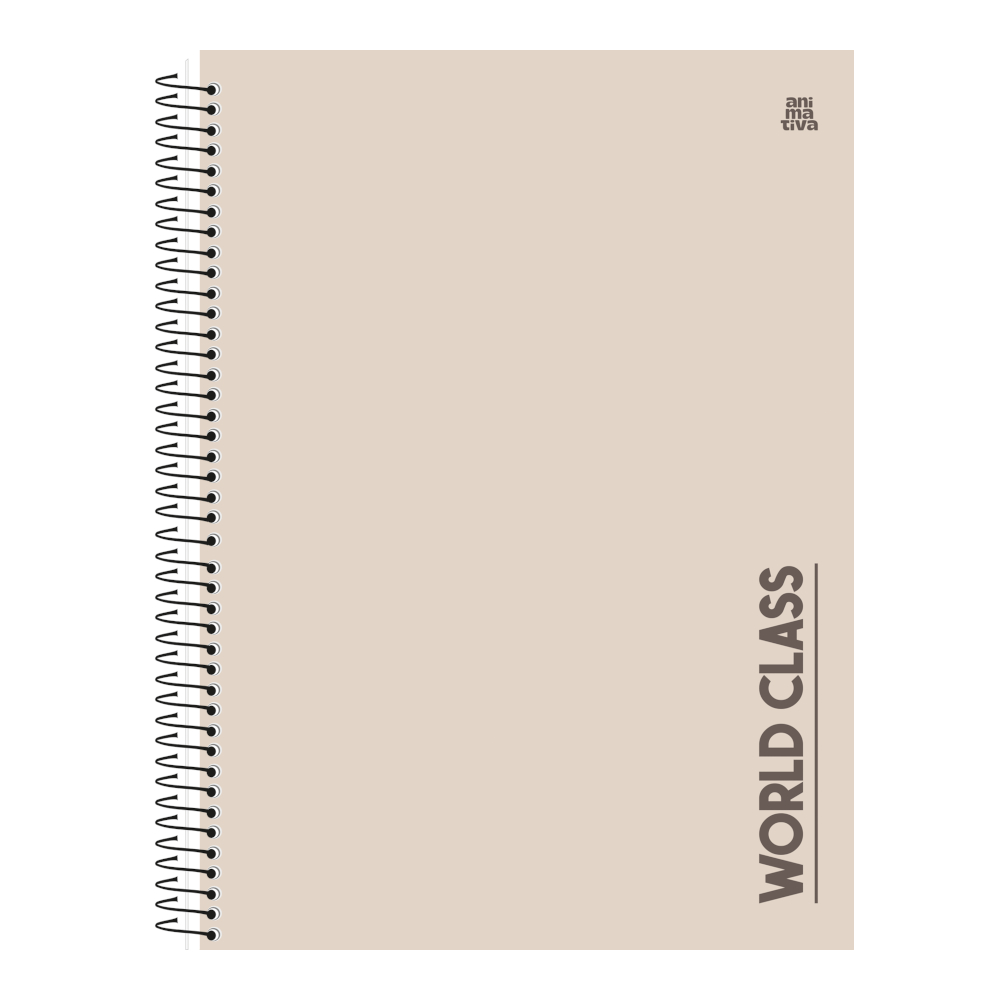 Caderno Espiral Universitário Grande Capa Dura 160 Folhas 10 Matérias World Class - Cores Sortidas Caderno Espiral Universitário Grande Capa Dura 160 Folhas 10 Matérias World Class - Cores Sortidas