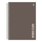 Caderno Espiral Universitário Grande Capa Dura 160 Folhas 10 Matérias World Class - Cores Sortidas Caderno Espiral Universitário Grande Capa Dura 160 Folhas 10 Matérias World Class - Cores Sortidas