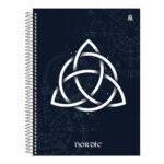 Caderno Espiral Universitário Grande Capa Dura 160 Folhas 10 Matérias Nordic - Estampas Sortidas