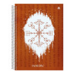 Caderno Espiral Universitário Grande Capa Dura 160 Folhas 10 Matérias Nordic - Estampas Sortidas