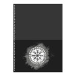 Caderno Espiral Universitário Grande Capa Dura 160 Folhas 10 Matérias Nordic - Estampas Sortidas