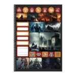 Caderno Espiral Universitário Grande Capa Dura 160 Folhas 10 Matérias Nordic - Estampas Sortidas
