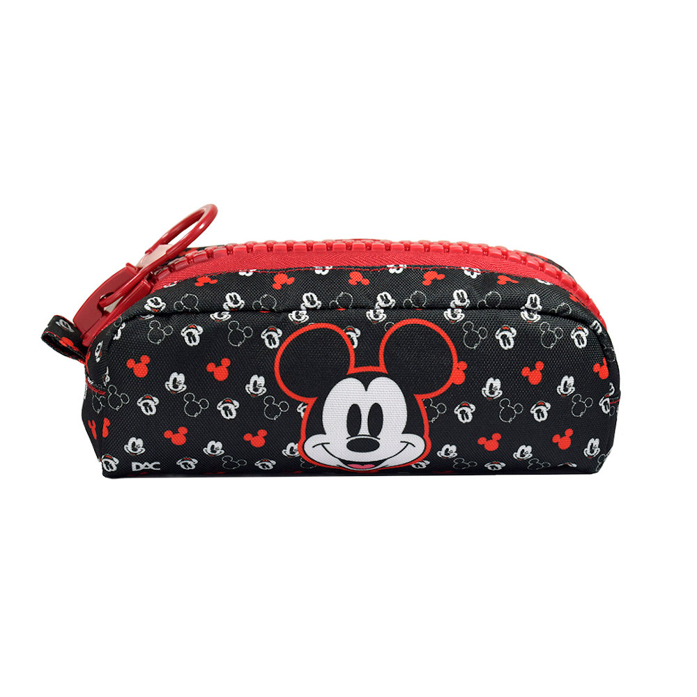 Estojo Escolar Mickey Com Zíper Trator - Preto Estojo Escolar Mickey Com Zíper Trator - Preto