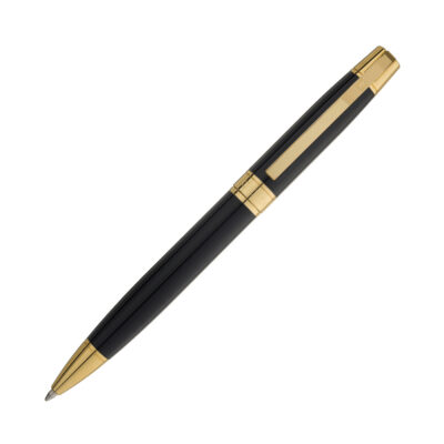Caneta Esferográfica Crown Master Gold - Preta E Dourada